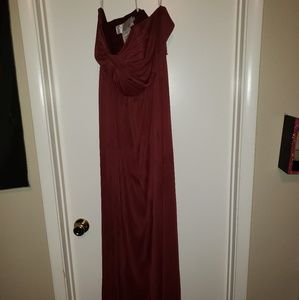 David's bridal long convertible dress